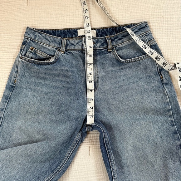 Ba&sh Evan Raw Hem Cropped Jeans Size 1 / Small - Picture 10 of 13